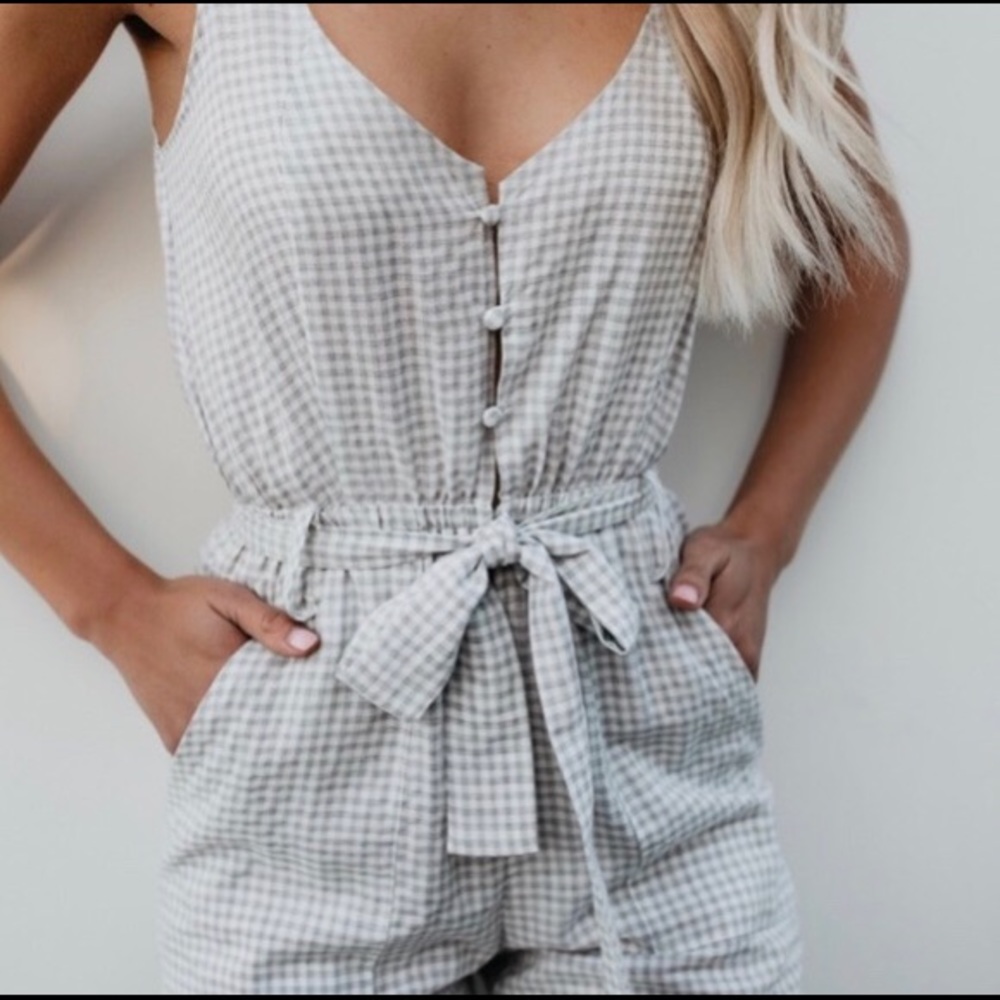 Buckingham Pocketed Jumpsuit
